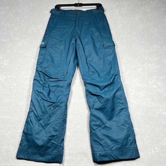 Helly Hansen Snow Pants Womens Size Small Teal Helly Tech Performance Ski Snow - Picture 1 of 16